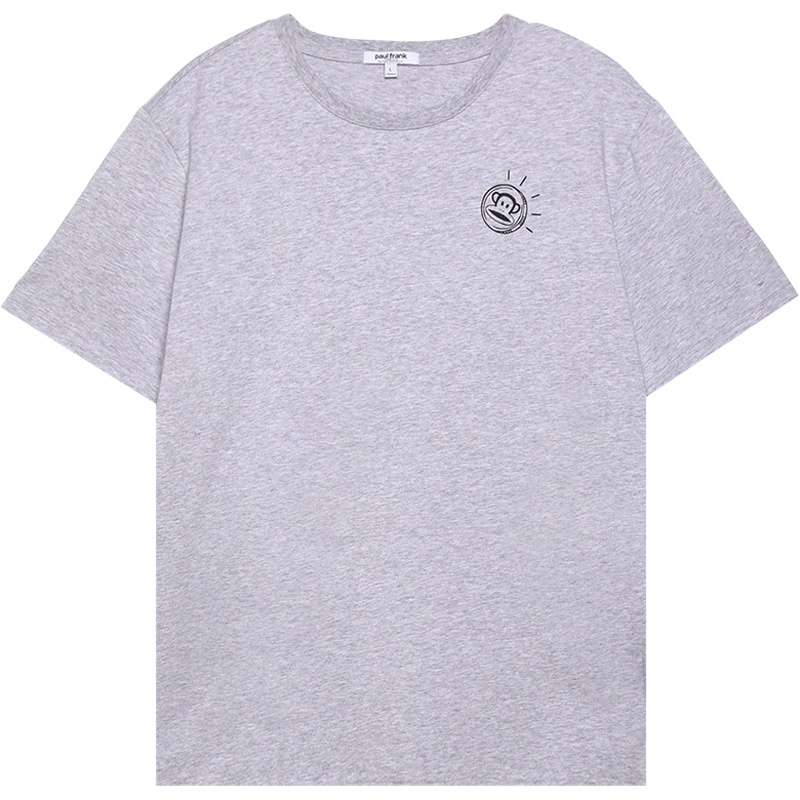 Paul Frank/大嘴猴夏季新款短袖T恤男韩版LOGO印花潮休闲上衣