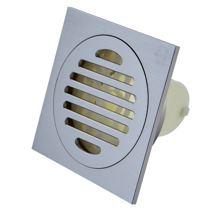 潜水艇(Submarine)LTF50-10 防虫 防臭地漏 亚银拉丝面