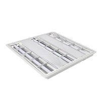 企业定制单 led格栅灯 办公室吊顶格珊灯隔珊灯具日光灯全套灯盘 格栅灯60*60【LED30W】 起订量10套