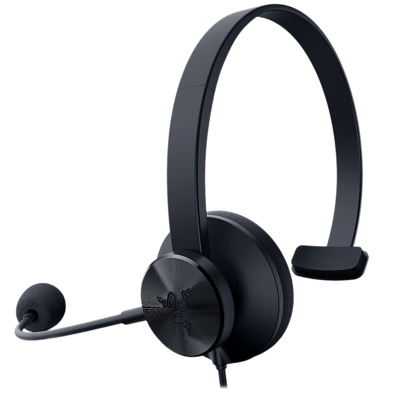 雷蛇(Razer)霓幻战鳍教学耳机耳麦 直播设备耳机通讯耳麦音频头戴式pc游戏话务员专用麦克风