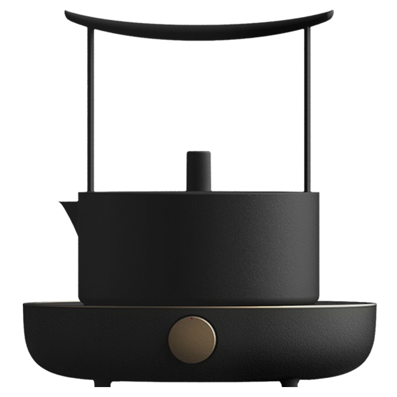 三界茶具 电子自动上水茶炉煮茶套装电陶炉不锈钢烧水复古茶壶电陶炉茶炉泡茶煮茶器 送礼佳品礼盒装