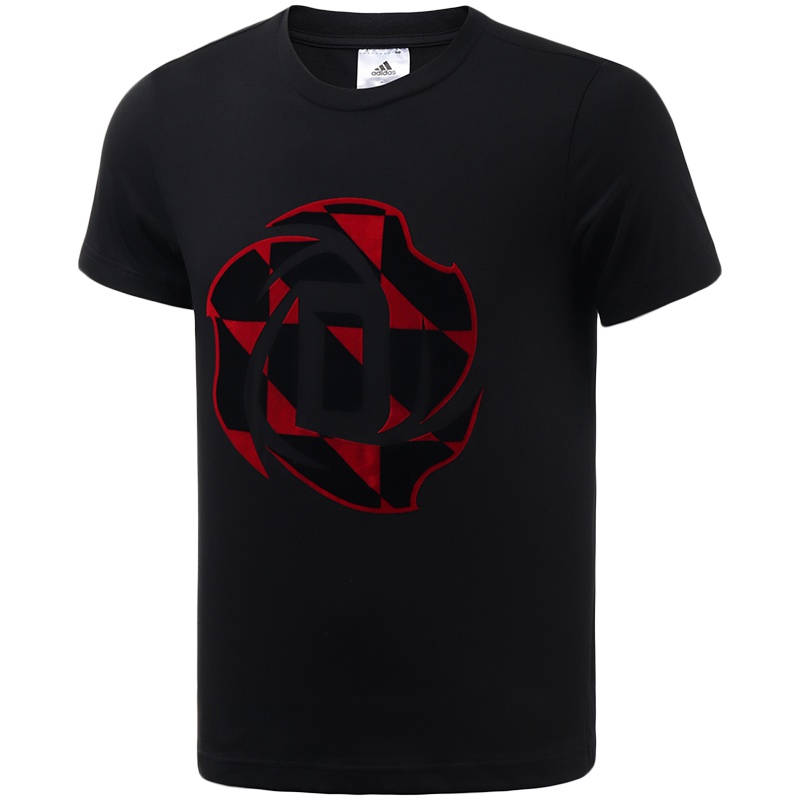 阿迪达斯男服短袖T恤罗斯篮球服装DZ0674