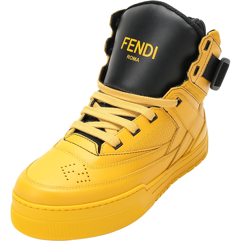 FENDI 男士 皮革系带休闲运动鞋 7E1397 A0U3