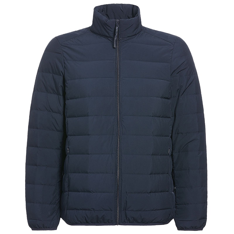 鸭鸭 90鸭绒男士羽绒服轻薄短款时尚立领纯色百搭休闲轻便