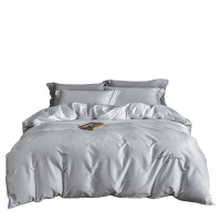 南极人(NanJiren)家纺 60S纯色长绒棉贡缎纯棉四件套斜纹全棉床品套件 床上用品被套床单