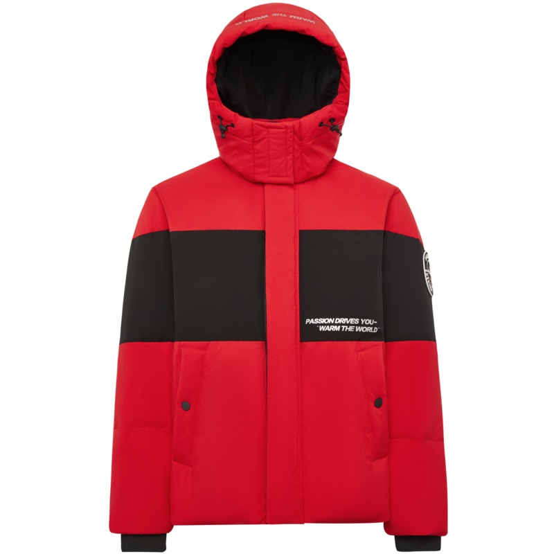 波司登outlets男士中长款脱卸帽外套男羽绒服B90142313