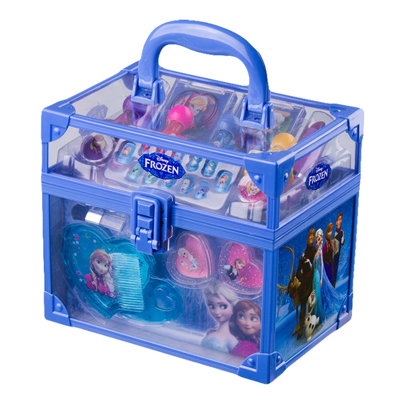 迪士尼时尚手提箱D22358公主彩妆盒化妆箱安全无毒过家家男孩女孩玩具