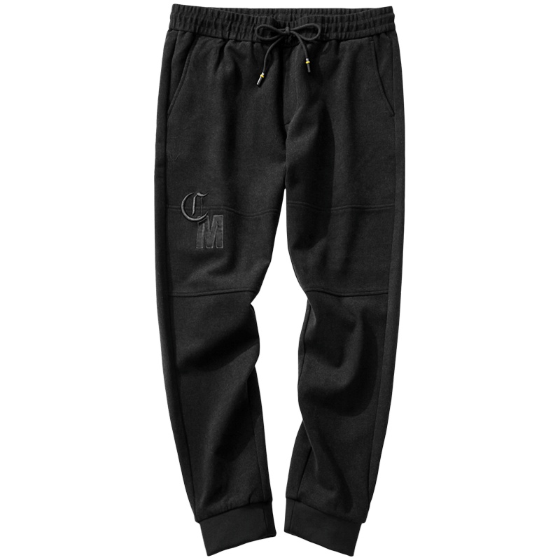 千纸鹤男士休闲裤2019秋季新款时尚潮流宽松九分运动裤子男90338