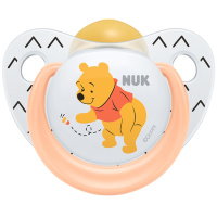 NUK迪士尼乳胶安抚奶嘴小熊维尼系列安抚奶嘴NUK安抚奶嘴18-36个月(图案随机)