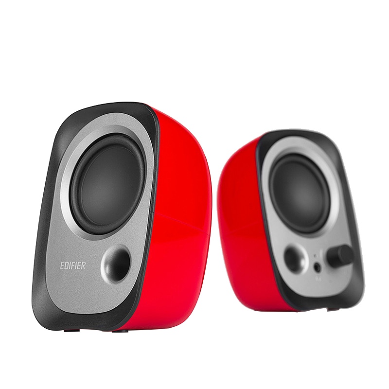 Edifier/漫步者 R12U电脑音响台式机USB小音箱家用迷你笔记本桌面有源重低音炮 红色
