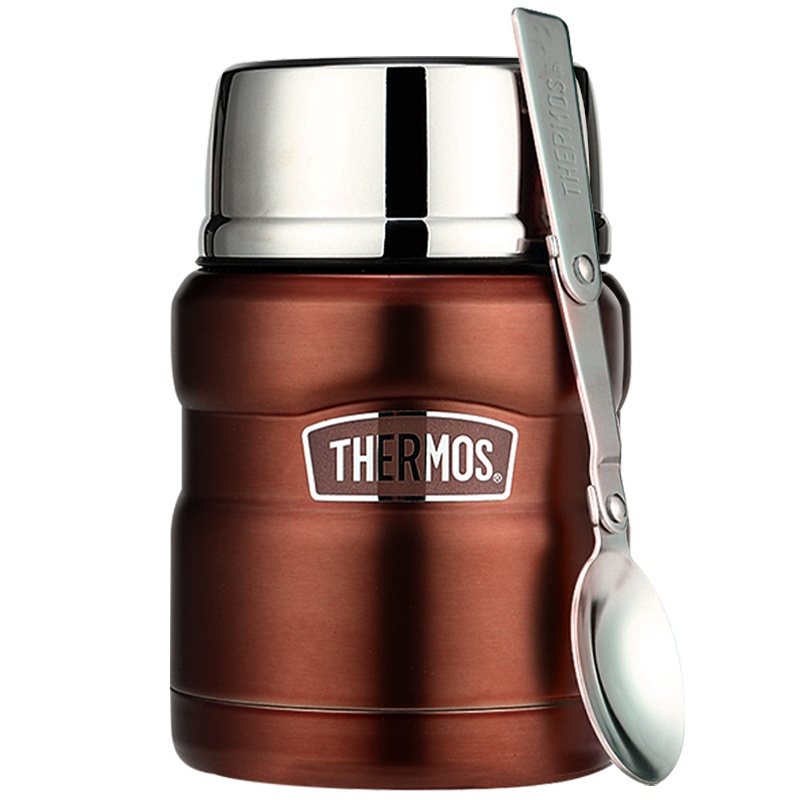 膳魔師(THERMOS) 焖烧杯/罐SK-3000高真空304不锈钢膳魔师保温饭盒经典470ML带餐勺免火焖烧便携/通用