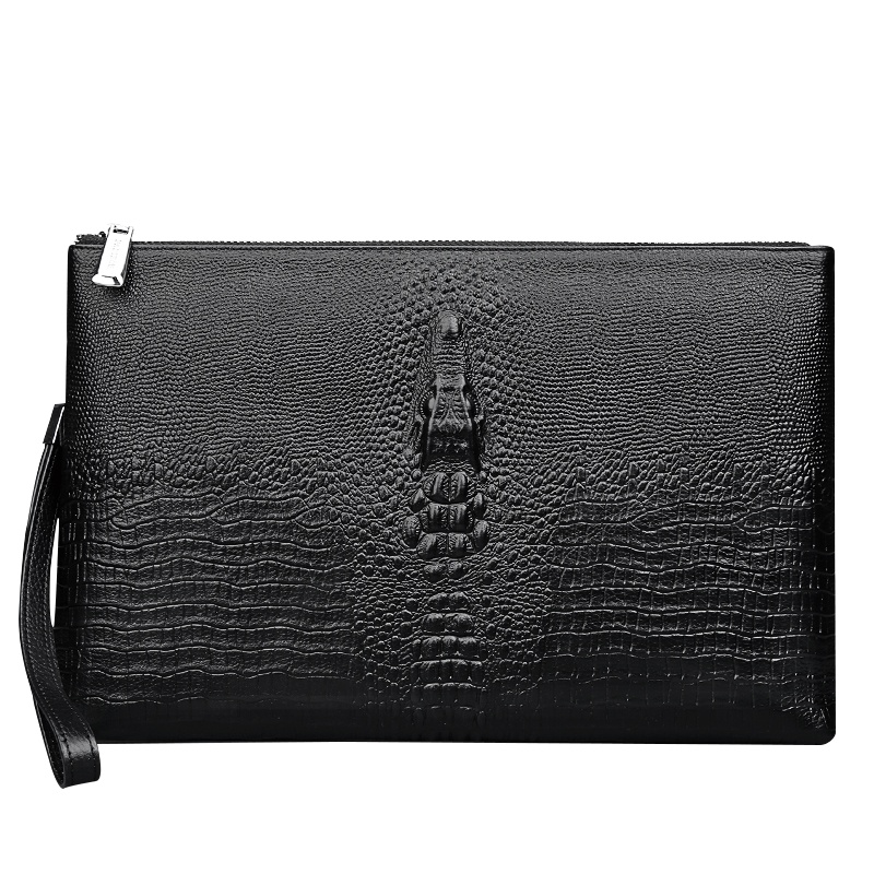 【顺丰配送】padieoe真皮手拿包男士手包2020新款时尚手抓包男商务信封包大容量韩版潮