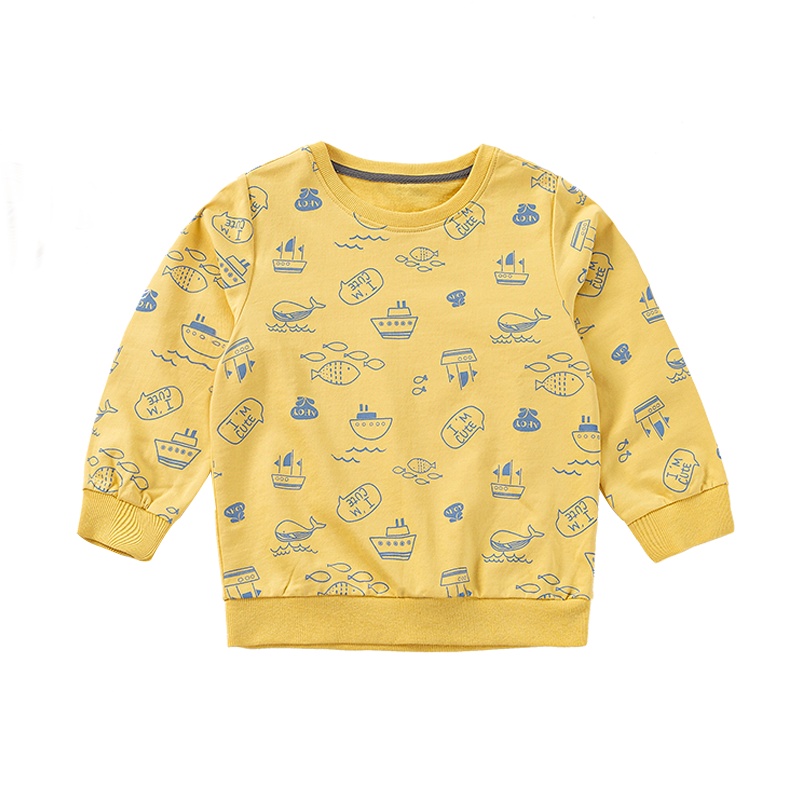 拉里宝贝Lioniebaby童装儿童圆领卫衣套装宝宝休闲卫衣套装纯棉内搭套装2020春款新品男童LN01WT031