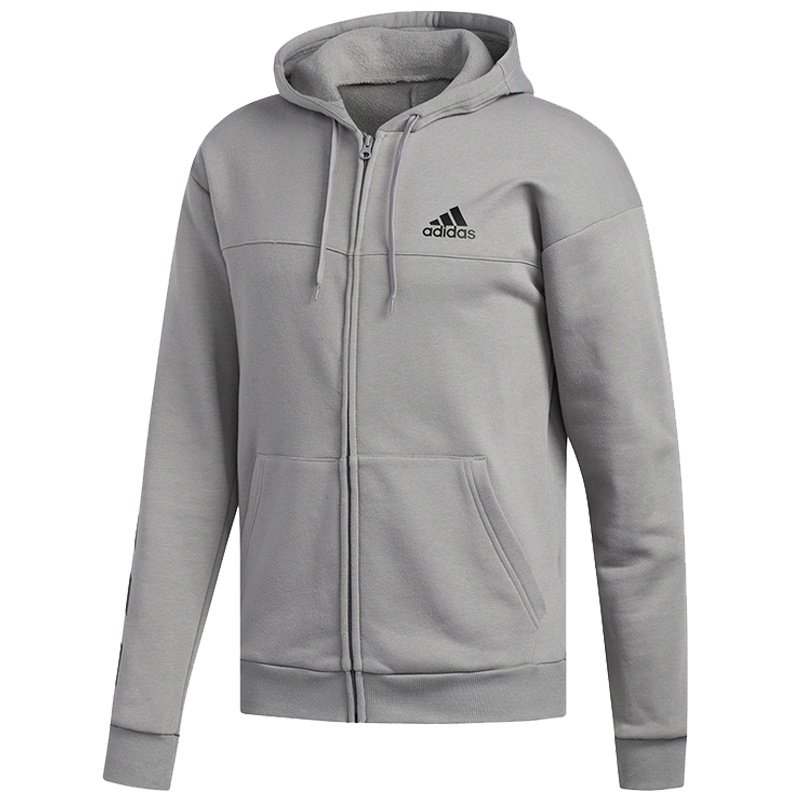 阿迪达斯(adidas)新款男子运动休闲舒适透气连帽夹克外套DM7565