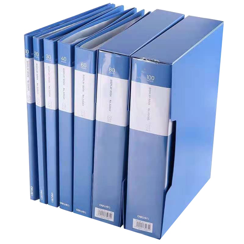 [精选]得力(deli) 5480 A4/2英寸PVC快劳夹 蓝色 单只装