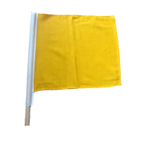 合威 黄色信号旗460*350mm 带木旗杆 HWXHQ-H01