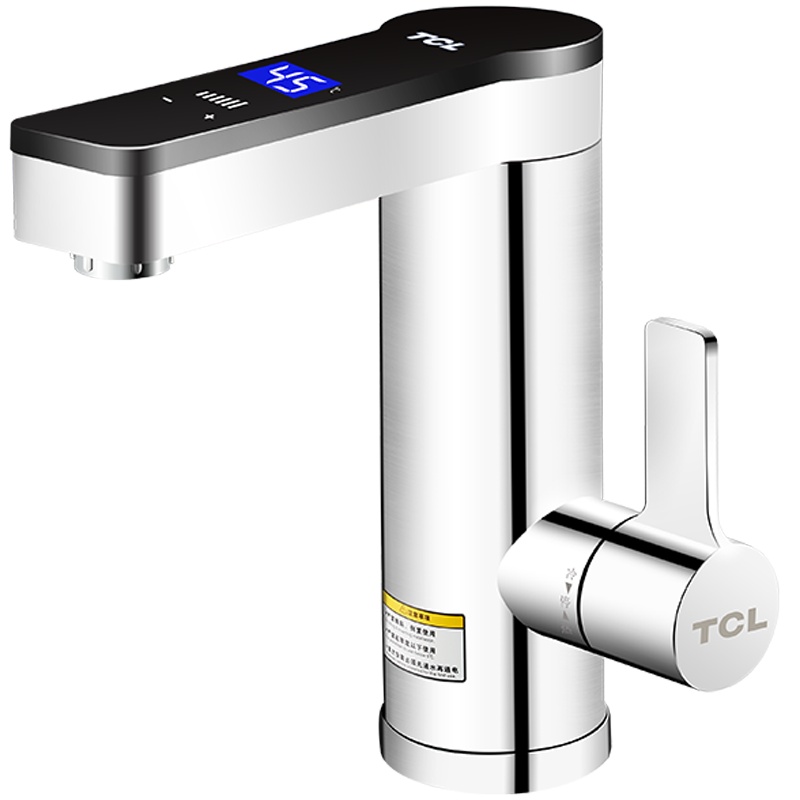 TCL 即热式电热水龙头速热家用小型快速式加热厨房宝TDR-30ZX 下进水 银色