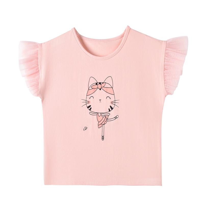 铅笔俱乐部童装2020夏装新款女童T恤儿童短袖上衣小童洋气半袖