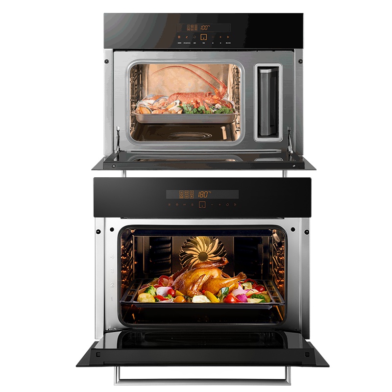 方太E3T电蒸箱+E2T烤箱智能触控嵌入式家用蒸汽蒸烤烘焙两件套餐
