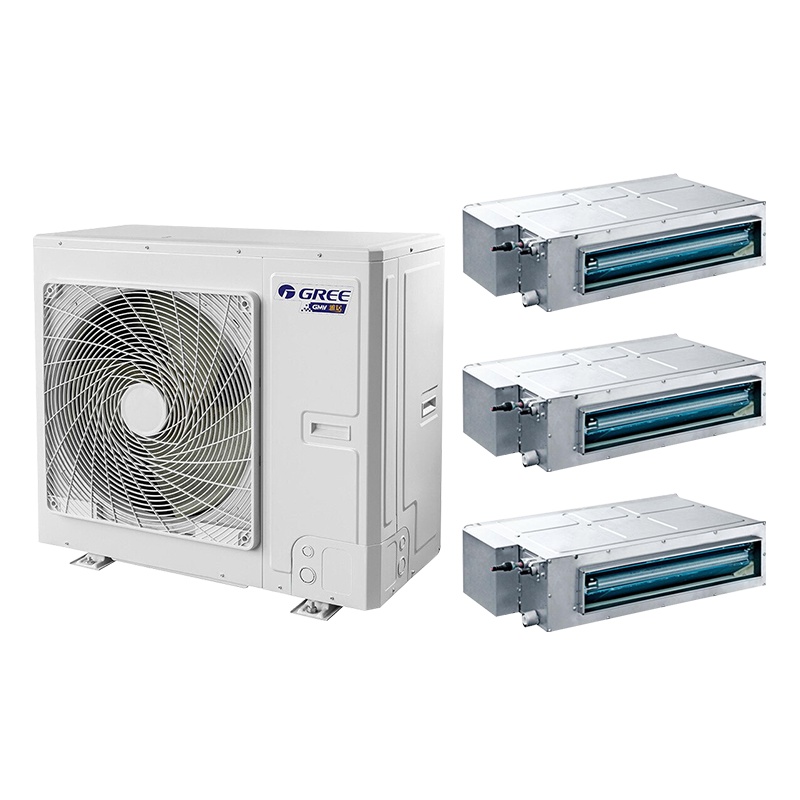 格力(GREE)中央空调小5匹一拖三套组 一级能效变频 多联风管嵌入式空调 雅居系列 GMV-H112WL/F