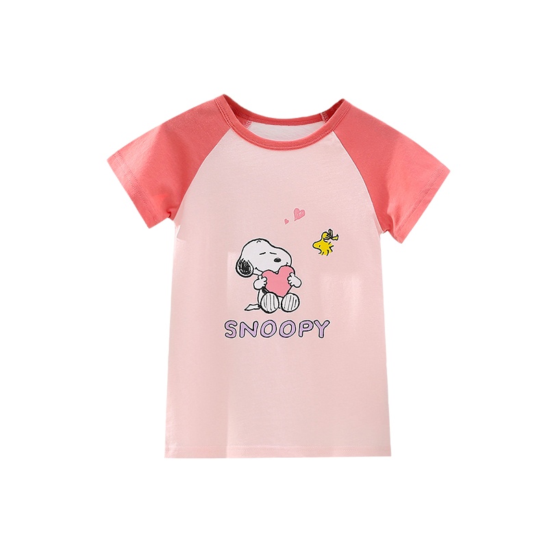 史努比[百搭纯棉家居裙]2021夏新款舒适休闲套头家居裙女童家居裙