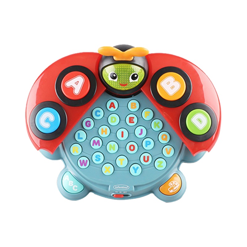 美国Infantino婴蒂诺趣味甲虫学习机幼儿早教益智玩具英语学习机