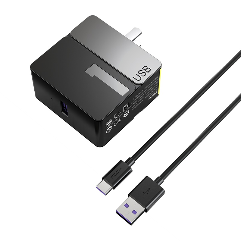 洛克(ROCK)苹果11快充PD充电器头手机快速30W iPhoneX华为18W充电器适用XSMax 22.5W 快充套