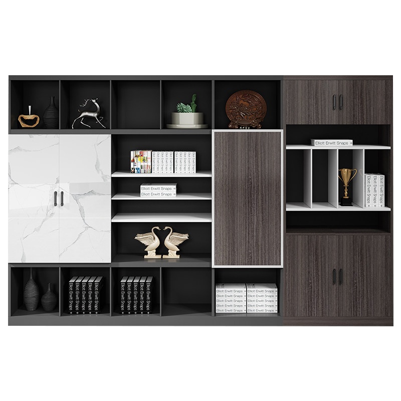 鑫金虎 办公家具文件柜资料柜办公室背景文件柜子木质老板书柜板式档案储物收纳柜