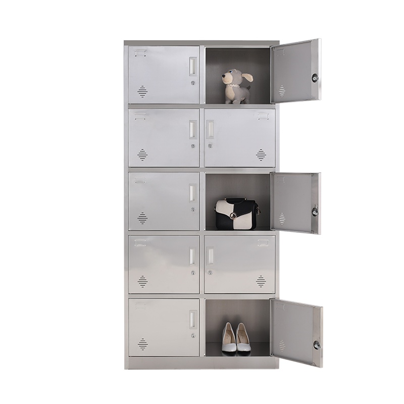 东港家具 不锈钢十门更衣柜,矮柜,储物柜,更衣柜,员工柜,水杯柜,多门柜,鞋柜,碗柜,带锁柜子可定制