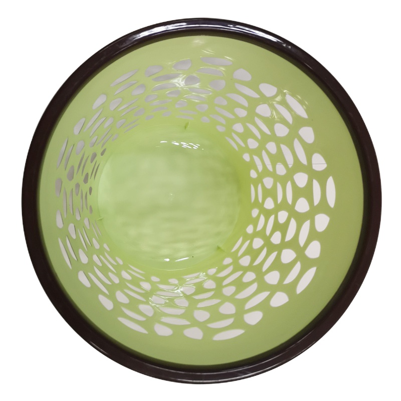 茶花 带盖塑料垃圾桶 纸篓 1个