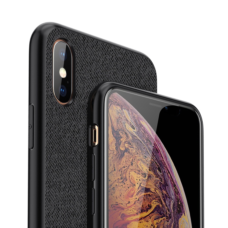 ESCASE 苹果11Pro手机壳iPhone11Pro手机壳/保护套 个性创意全包边防摔贴皮背壳 ES-19深邃黑