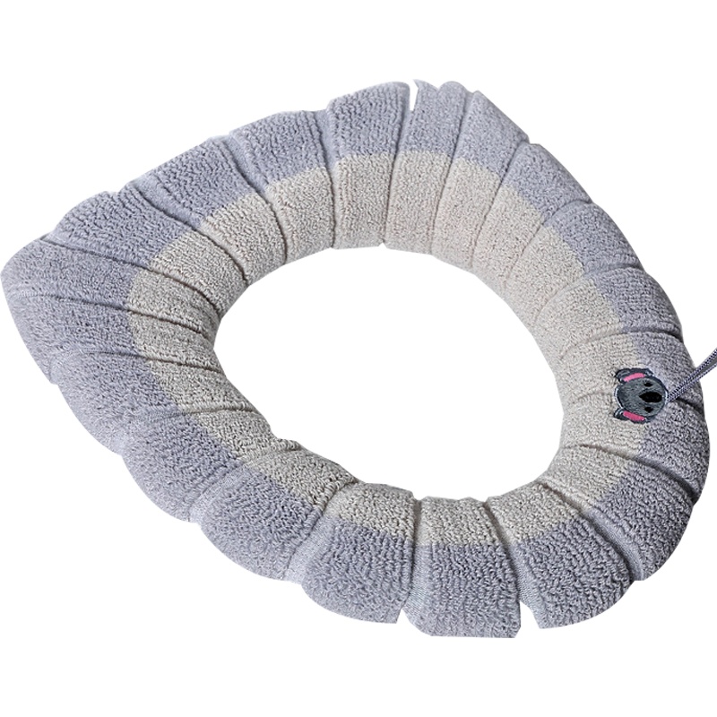 宜洁马桶垫粘贴式马桶坐垫防水马桶套坐便暖绒马桶圈座便垫 4组Y-9687