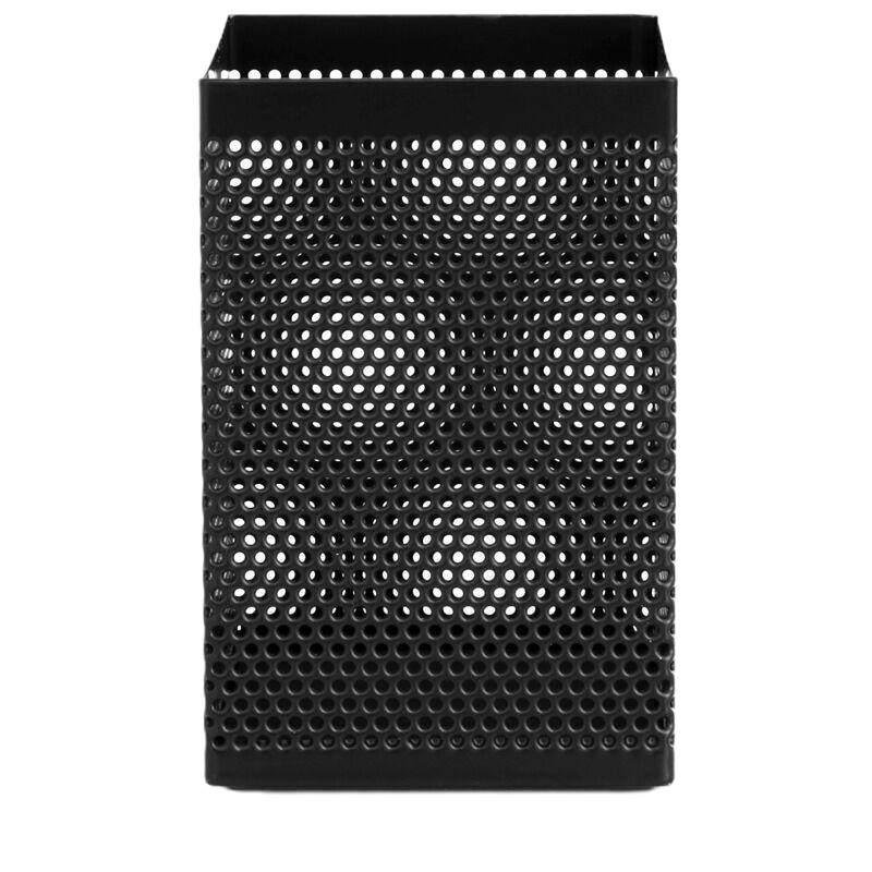 得力 908 笔筒方形网状底座稳固 防腐蚀 耐磨耐用笔筒