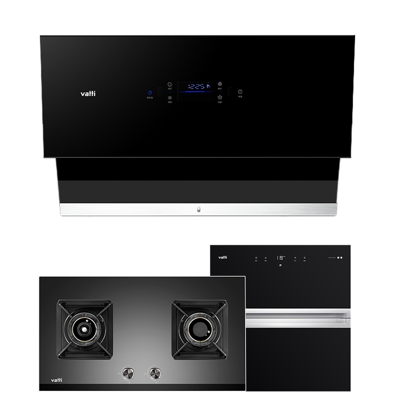 华帝(vatti)21立方挥手侧吸油烟机灶具消毒柜套餐i11108+53BF+3025天然气4.5kW防干烧二星级消毒