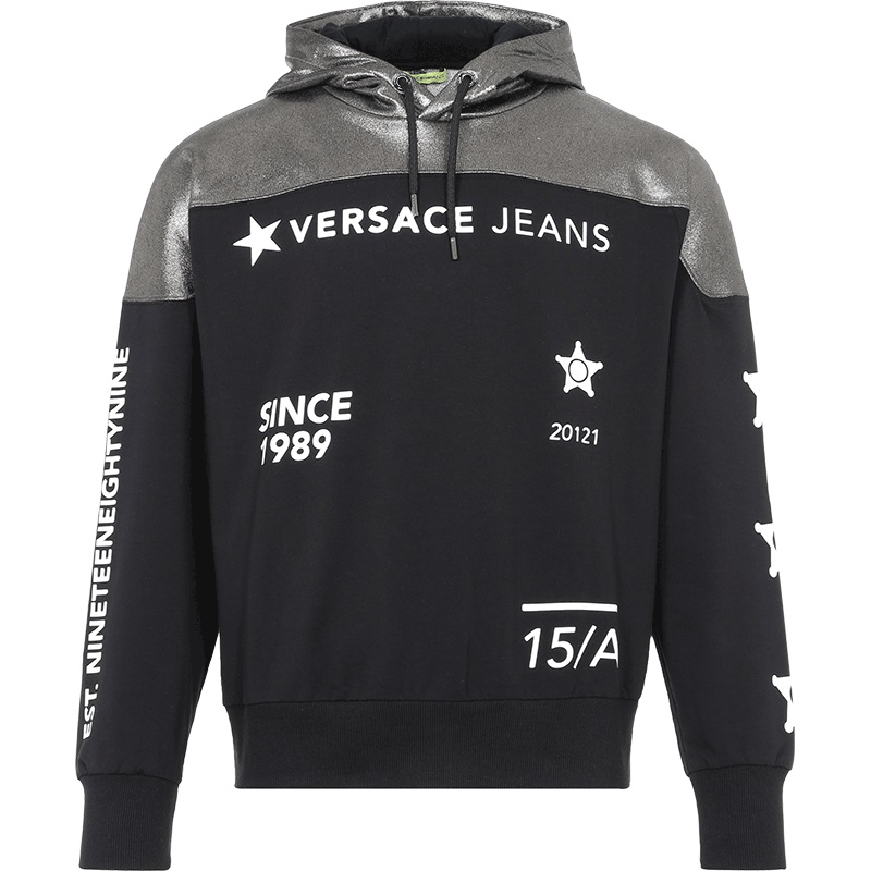 Versace JEANS 范思哲 男士棉质连帽卫衣运动衫 B7GTB7F2 13850