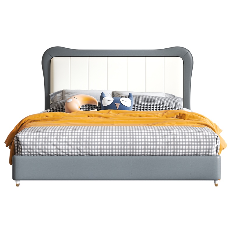 顾家家居儿童床男孩女孩软包床北欧现代简约单床家具卧室床