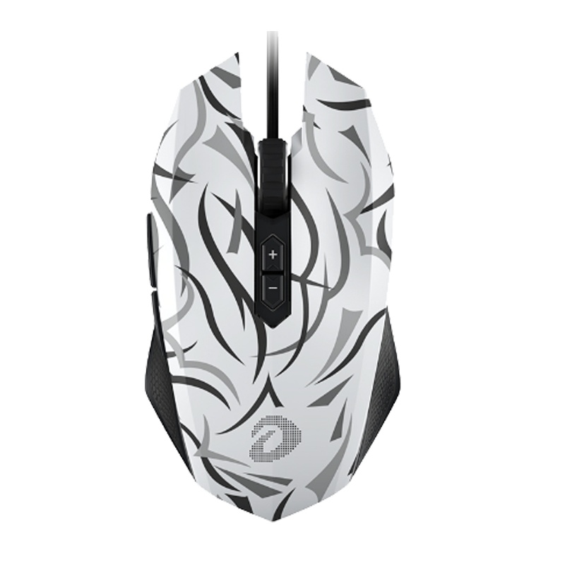 达尔优(dare-u))EM915荆棘版游戏鼠标 光电鼠标吃鸡鼠标电竞鼠标人体工学 USB接口 白色