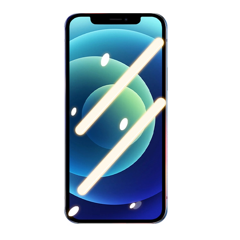 ESCASE iphone 12Pro钢化膜 苹果12pro手机贴膜[带防尘网]高清iPhone全覆盖防爆玻璃手机前贴膜