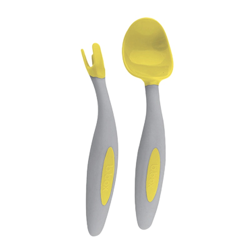 b.box cutlery set三角叉勺套装-柠檬黄