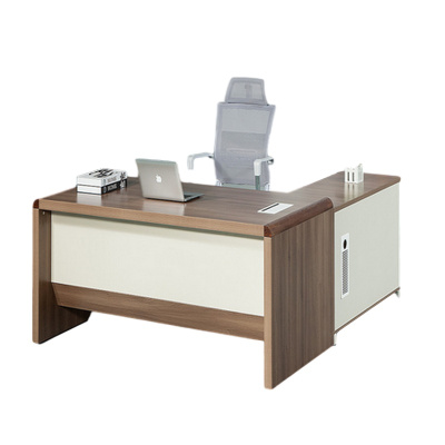 逐鹿中原HD系列板式办公桌免漆板班台HD-21.8*0.8主台+长副柜