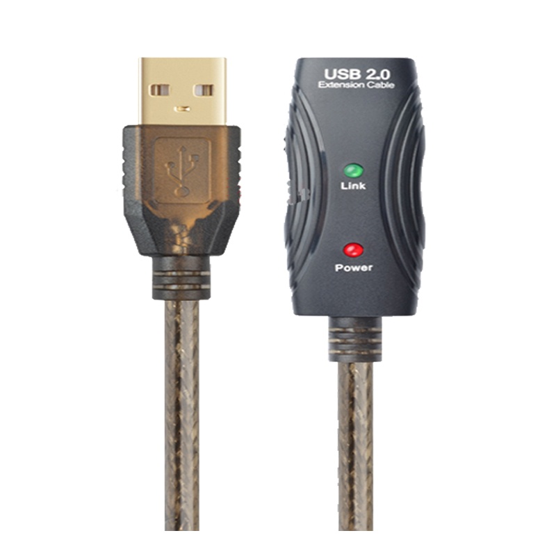 旭日东昇(XRDS)XR-X210 usb10米延长线(带放大器 无线网卡 2.0公母信号 带供电 )