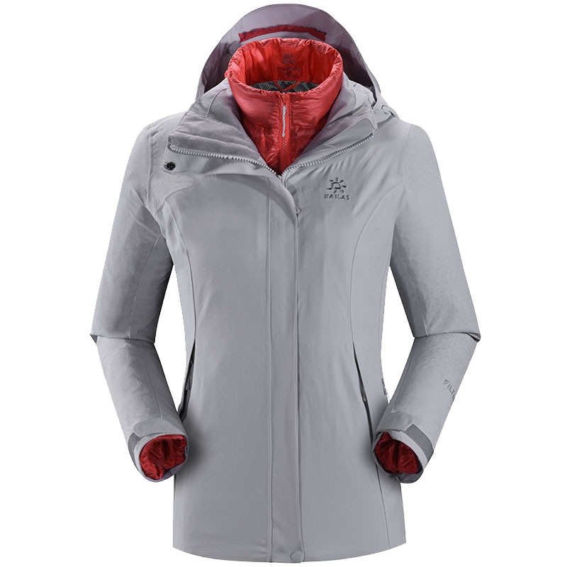 凯乐石 秋冬户外冲锋衣女三合一两件套冲锋衣