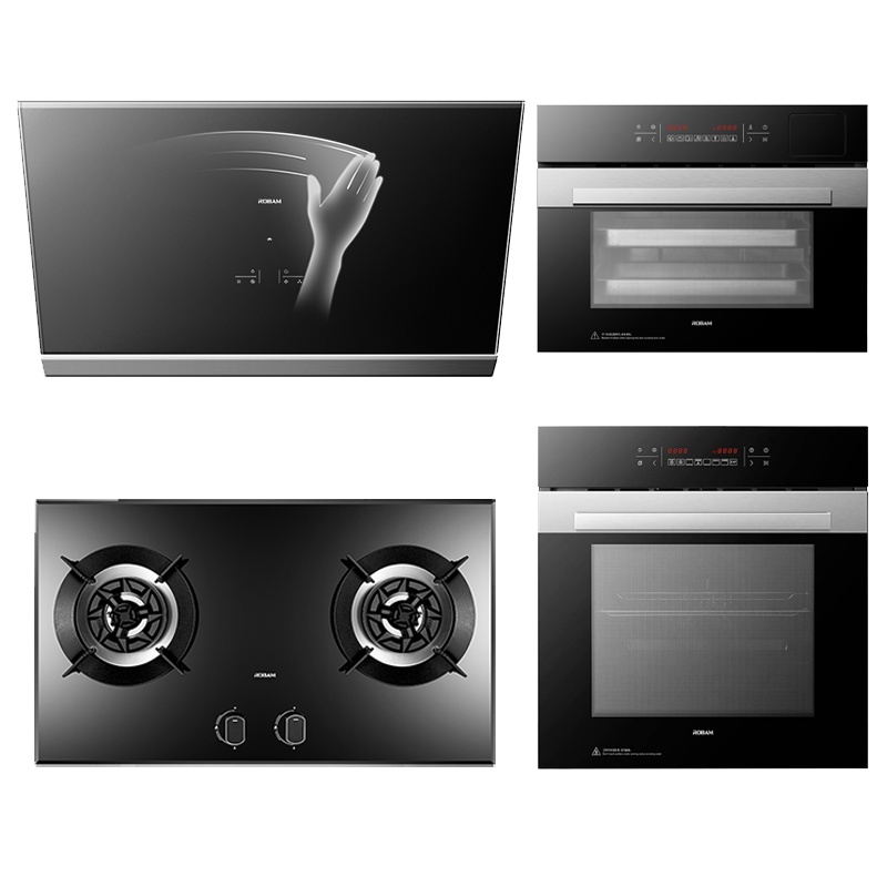 老板(ROBAM)侧吸式21立方风量油烟机燃气灶蒸箱烤箱套餐27X6+57B0T+R075+S275厨电套装