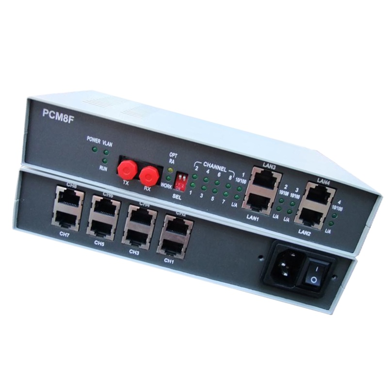 欧隆(OULONG) 电话光端机 2路网络+1路电话pcm 复用设备 PCM8FM-LYD