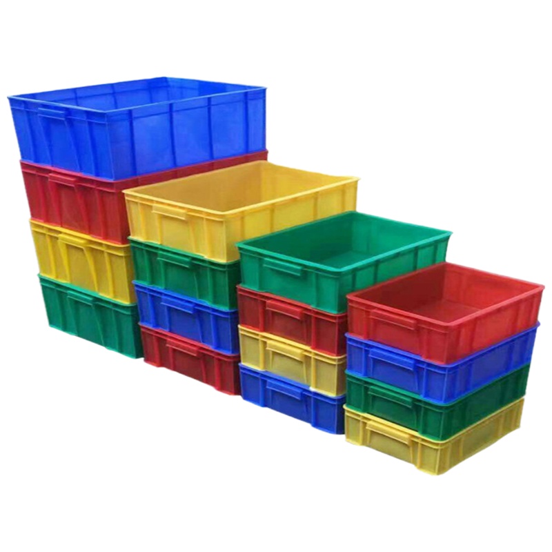 虎牧(HUMU) 塑料周转箱储物收纳框工业筐物流转运盒B8箱540*420*300mm