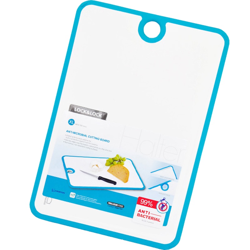 乐扣乐扣砧板 塑料双面长方形家用厨房工具菜板 色彩砧板locklock菜板