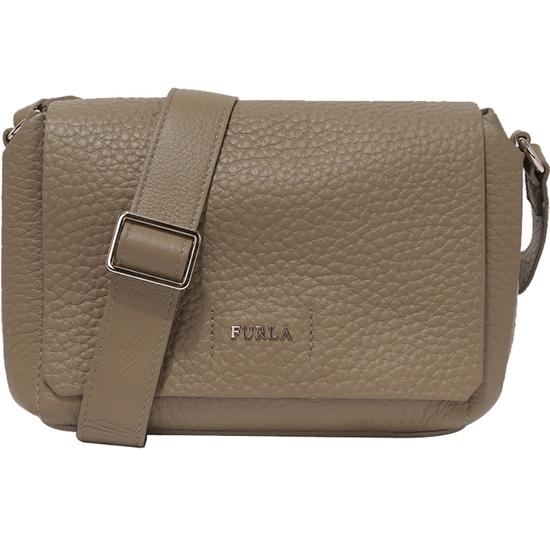 FURLA/芙拉 女士牛皮斜跨包卡其色