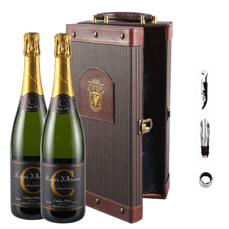 西班牙原瓶原装进口嘉博安诺金牌CAVA750ml两支礼盒装