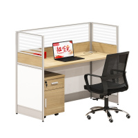 [红心家居]办公家具办公桌卡座员工位直角单人位职员板式电脑桌椅