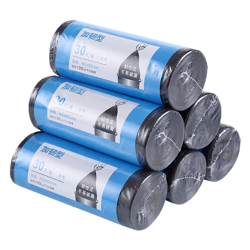 齐心 L117 加韧型垃圾袋 (6收缩装)一卷价格2卷起订